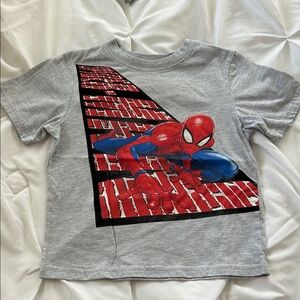 Marvel Spider-Man Tee - Light Gray with Red Accents